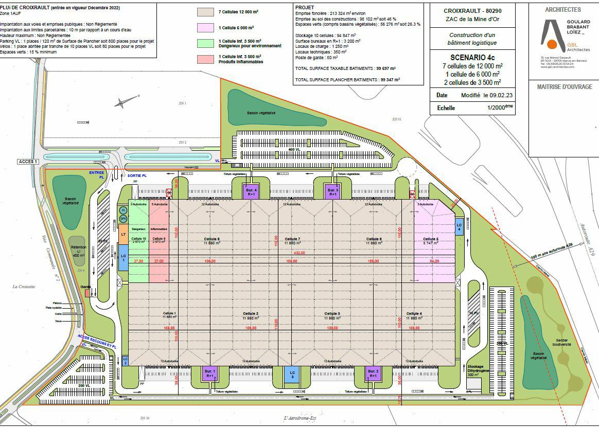 Entrepôt classe a Croixrault 99697m² Location entrepôt classe a Croixrault Somme OLLOG2316189 2